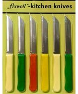 FIXWELL Stainless Steel Knife Set Multipurpose Kitchen Knives Assorted Set Of 6 - £7.38 GBP
