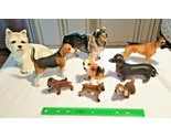 9 VTG Dog Figurines Bone China Ceramic Porcelain DACHSHUND TERRIER COLLI... - $129.00