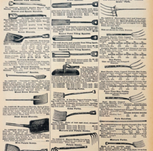 1969 Farmer&#39;s Tools Pitchforks 1901 Repro Advertisement Sears Agricultur... - $19.99