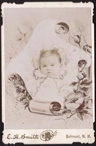 Mildred Hodgson Grant Cabinet Photo of Baby - Belmont, New Hampshire - £14.07 GBP