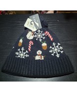 Forever 21 Mens Christmas Winter Tossle Cap Hat One Size Toque Beanie  Snowman - $14.95