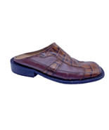 1970s Shoes Mens Sz 8 Patchwork Leather Crocodile Alligator Made Italy O... - $299.99