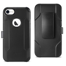 [Pack Of 2] Reiko iPhone 7/8/SE2 3-In-1 Hybrid Heavy Duty Holster Combo Case ... - £19.64 GBP