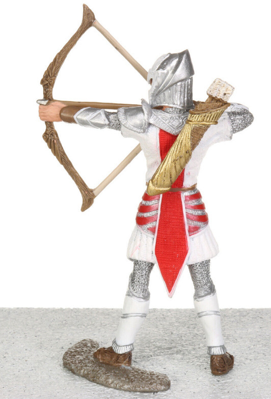 Image 1 of New In Package Red Gray Archer Knight Body Armor by Schleich Item Number 72036