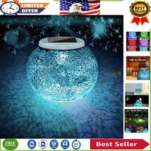 Eco-Friendly Solar Powered Mosaic Glass Ball Light – Unique Indoor/Outdo... - $51.74 CAD