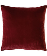 Castello Burgundy Velvet Throw Pillow 20x20, with Polyfill Insert - £39.92 GBP