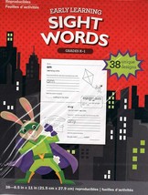Early Learning Sight Words - Reproducible Educational Workbook - Grades K - 1 - £5.49 GBP