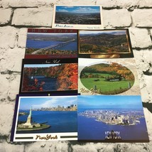 New York New York NYC Statue Of Liberty Scenic Travel Postcards Lot Of 7 - $11.88
