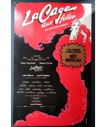 Vtg La Cage Aux Folles Theater Broadway Window Card Poster 14x22 Peter M... - $75.00