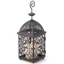 Moroccan Birdcage Black Metal Candle Lantern - £11.57 GBP