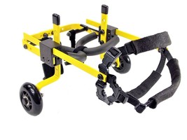 Pets and Wheels Dog Wheelchair - For XXS/XS Size Dog - Color Yellow 5-15 Lbs - £133.71 GBP