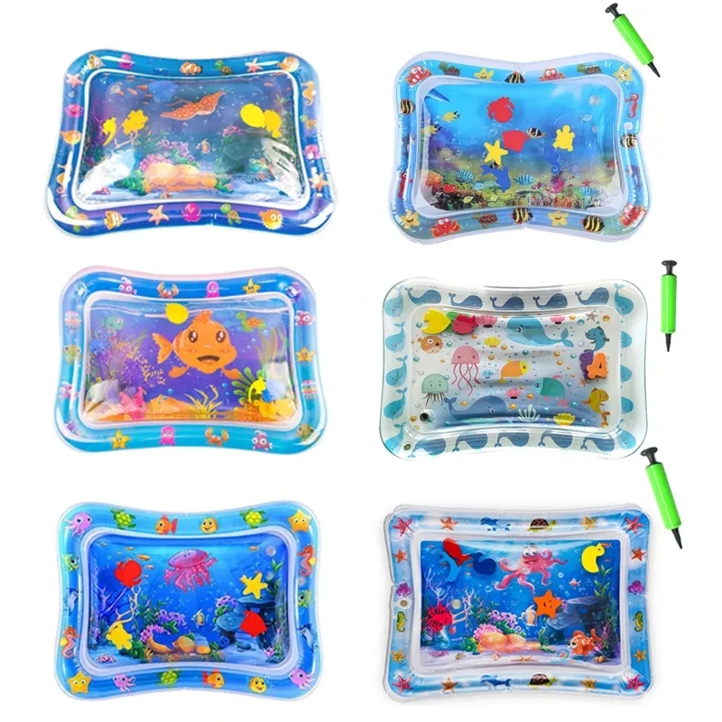 Baby Kids Water Play Mat Inflatable Infants Tummy Time Playmat Toys for Children - £12.35 GBP+