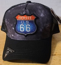 Route 66 Highway Mother Road America Snapback Mesh Back Baseball Cap Hat Black - £11.44 GBP
