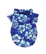 Vintage Blue Hibiscus 100% Cotton Hawaiian Camp Shirt Sizes  XXS - 2XL - $27.42 CAD