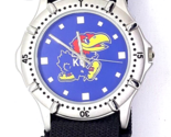 University Of Kansas Jayhawks Digital Men&#39;s/Unisex Wristwatch Hook &amp; Loo... - $19.99