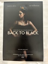 BACK TO BLACK 12&quot;x18&quot; Original Promo Movie Poster 2024 Amy Whinehouse Alamo - £15.41 GBP