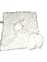 CARTER'S Just One You Baby Security Blanket White Lamb Sheep Plush Lovey Stars - $49.99