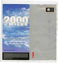 TWA Trans World Airlines Ticket Jacket Tickets &amp; Boarding Passes 2001 - $18.81