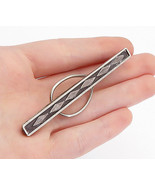 925 Sterling Silver - Vintage Antique Diamond Shaped Pattern Tie Clip - ... - £48.34 GBP