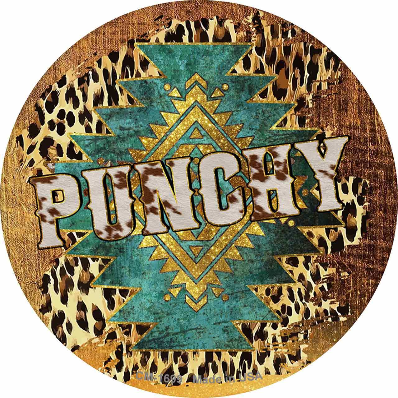 Punkcy Aztec Print Novelty Circle Coaster Set of 4 - £15.69 GBP