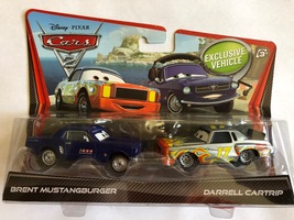 Disney Pixar Cars 2-pack Brent Mustangburger &amp; Darrell Cartrip - £12.53 GBP