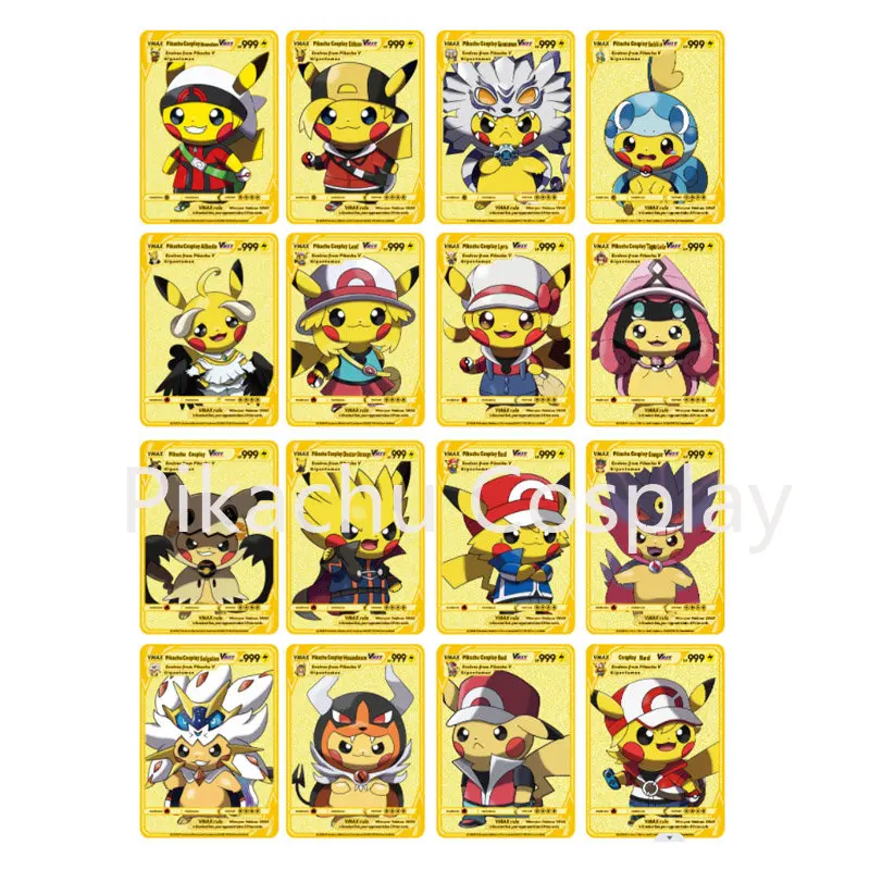 27 Styles Pokemon Pikachu Cosplay Overlord Gold Metal Saint Seiya Toys H... - $8.82