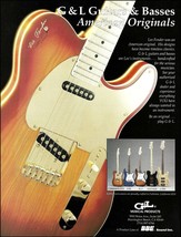 Leo Fender made G&amp;L Commemorative S-500 SC-3 ASAT guitar &amp; bass 1992 ad print - £3.09 GBP