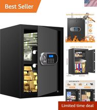 3.1 Cuft Digital Safe with Removable Shelves - Fire &amp; Water Resistant Se... - $179.68