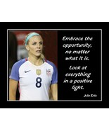 Inspirational Julie Ertz Soccer Motivational Quote Poster Print Wall Art... - $21.99+