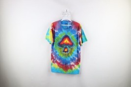 Retro Streetwear Mens M Rainbow Tie Dye Mushrooms Shrooms Short Sleeve T-Shirt - £39.52 GBP