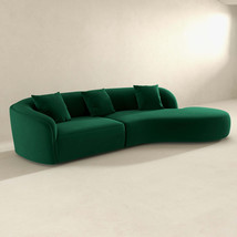 Elijah Japandi Curvy Sectional Sofa (126&quot;) - $39,620.66 MXN