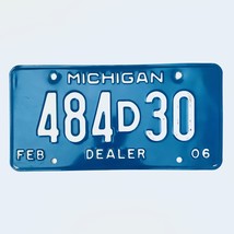 2006 United States Michigan Base Dealer License Plate 484D30 - £13.15 GBP