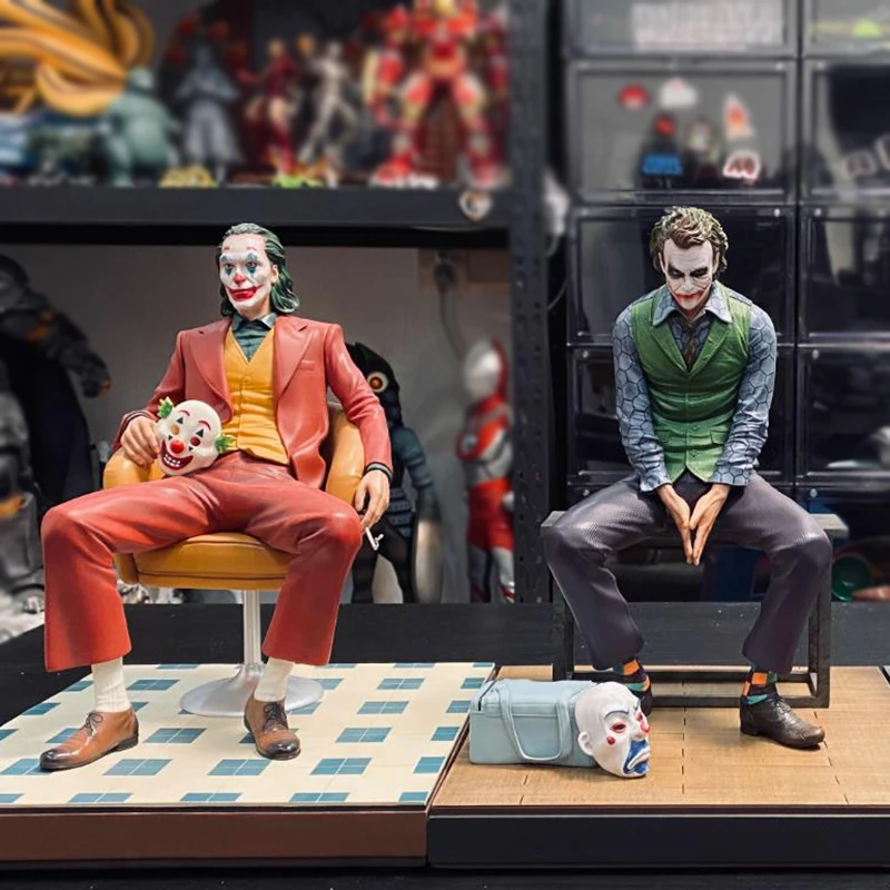Anime Heath Ledger Joker Figures Movie Joker The Dark Knight Heath Ledger Clown - £59.87 GBP+