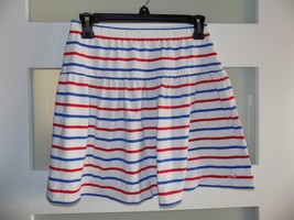 Vineyard Vines Girls Stripe Knit Pull On Skirt Red White Blue Size L (14) Girl&#39;s - £15.71 GBP