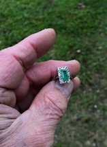 Earth Mined Emerald Ring, Size7. 1.85 cwt. 10x6.2x3.7mm .May Birthday. Appraised - £213.51 GBP