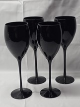 Artland Libbey Mikasa Black Amethyst 9&quot; Wine Glass - Set Of 4 - Read Description - £32.81 GBP