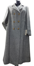 Women&#39;s Coat Mohair Alpaca Grey oversize 49 51 Curvy Woman Wool Grey Coat - £264.18 GBP
