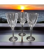3 Mikasa Apollo Wine Glasses Crystal Goblets Elegant Classy Party Bridal... - £38.74 GBP