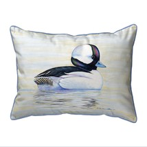 Betsy Drake Bufflehead Duck  Indoor Outdoor Extra Large Pillow 20x24 - £62.27 GBP