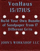 Build Your Own Bundle of VonHaus 15/171US 1/4 Sheet No-Slip Sandpaper - 17 Grits - $0.99