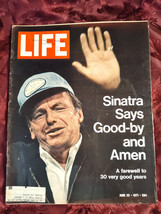 LIFE Magazine June Jun 25 1971 6/71 FRANK SINATRA says good-bye! - £5.92 GBP