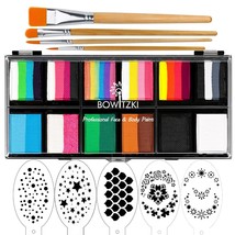 12X10 Gm Face Paint Professional Face Painting Kit For Kids Adults With ... - $59.99