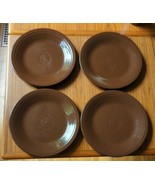 4 Vintage Fiestaware Homer Laughlin 10.5” Dinner Plate Chocolate Brown F... - £38.09 GBP