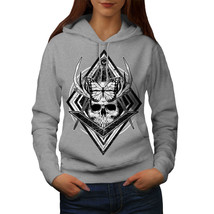 Wellcoda Evil Dead Skull Head Womens Hoodie, Deer Casual Hooded Sweatshirt - £29.06 GBP