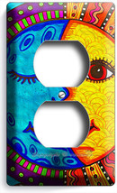 MEXICAN FOLK ART MOON AND THE SUN OUTLET WALL PLATE COVER ROOM HOME HOUS... - $10.99