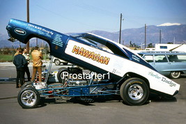 4x6 Color Drag Racing Photo Roland Leong HAWAIIAN Charger Funny Car 1969 - £1.96 GBP