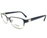Vogue Eyeglasses Frames VO 4073-B 5051 Blue Silver Cat Eye Full Rim 51-1... - $55.91