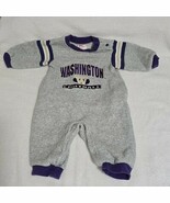 VTG UW Huskies Fleece Romper  One Piece Long Sleeve Snap Close Gray Baby... - $37.26 CAD