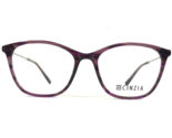 Cinzia Eyeglasses Frames CIN-5135 C3 Purple Black Horn Silver Round 52-1... - $65.36