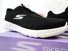 Skechers GO WALK Joy Slip-on Black Athletic Sneakers Women&#39;s U.S. Sz 8.5 Shoe - £33.34 GBP